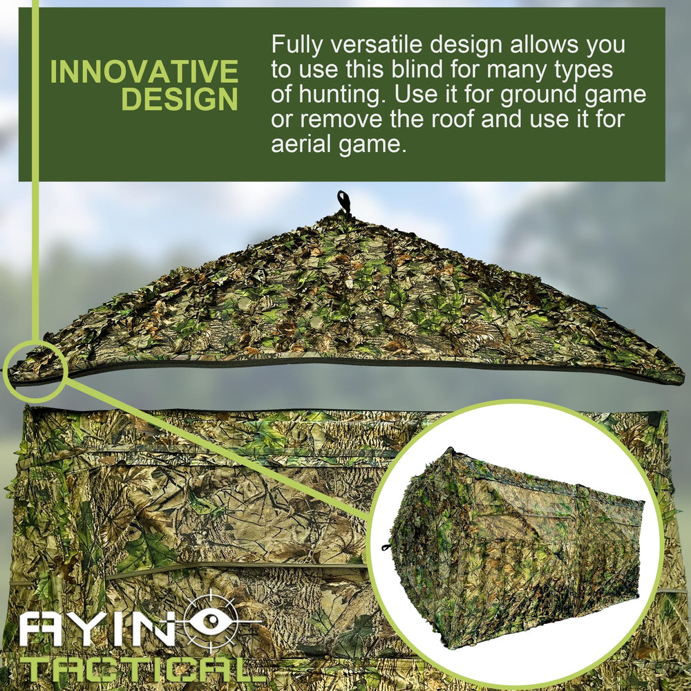 AYIN See Trough hub frame durable construction for all-season hunts.