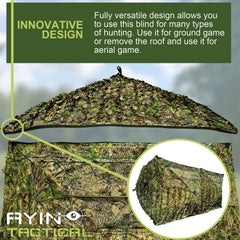 AYIN See Trough hub frame durable construction for all-season hunts.