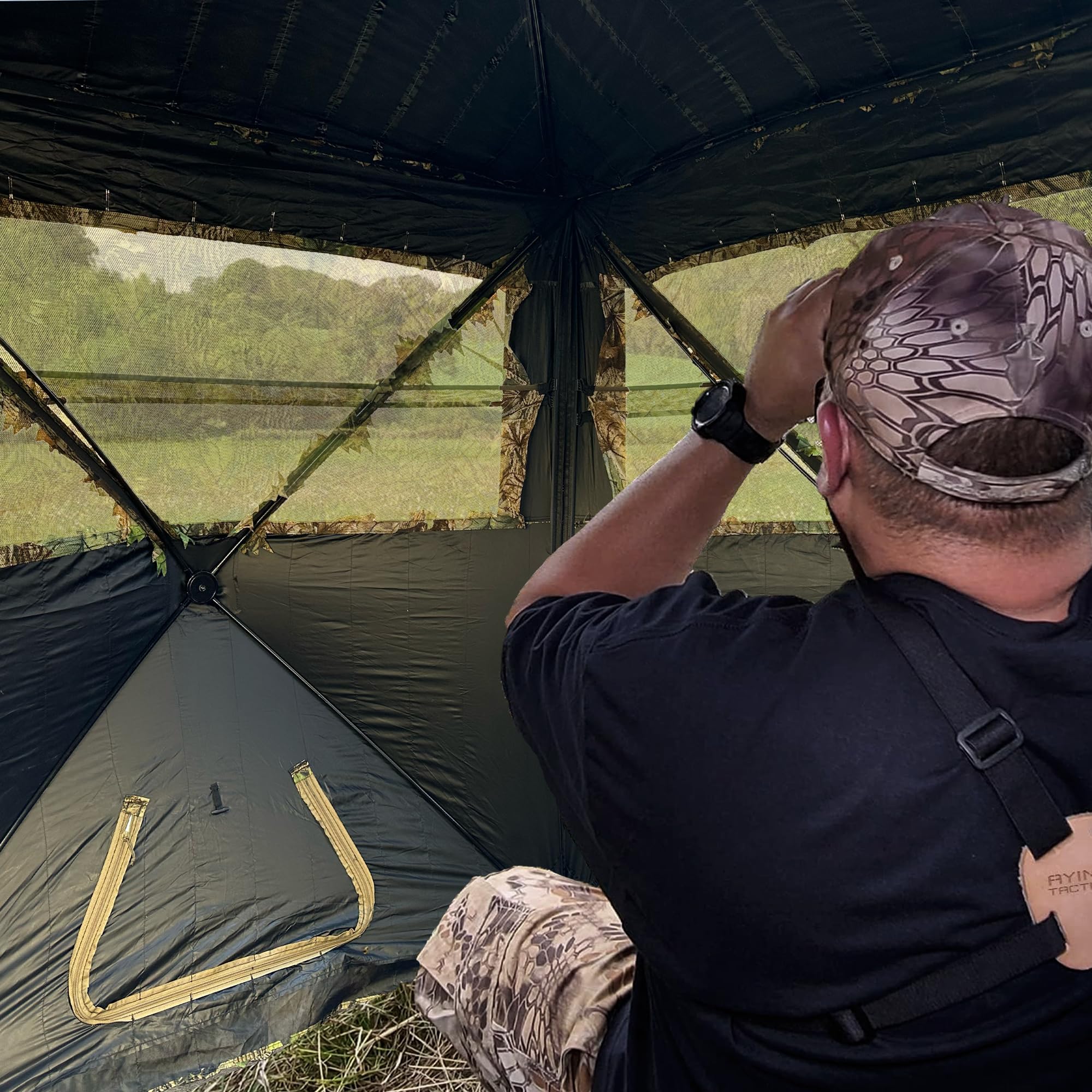 AYIN See Trough spacious interior accommodates hunters and gear.