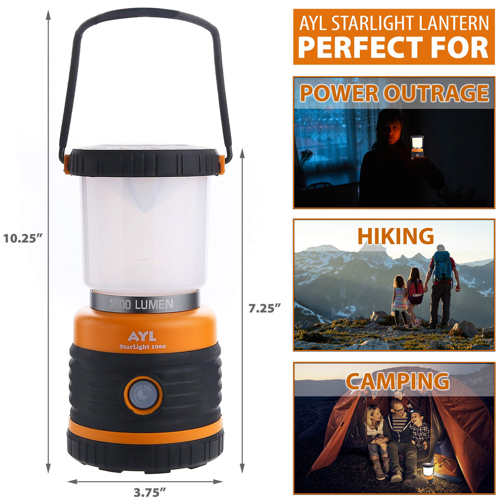 AYL IP44 waterproof lantern ready for rain-soaked outdoor adventures.