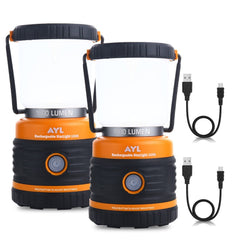 AYL LED camping lantern delivers 1800 lumens for bright outdoor visibility.