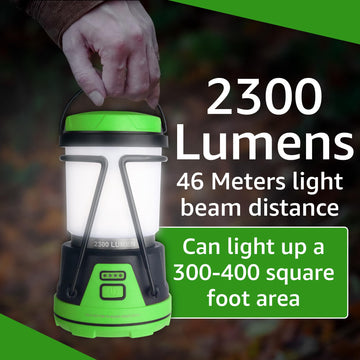AYL rechargeable LED camping lantern waterproof design withstands rain and splashes during outdoor adventures