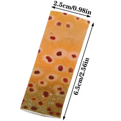 Elastic finger guard showing breathable polyester material