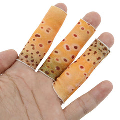 Pack of 3 fishing finger protectors for gear and casting