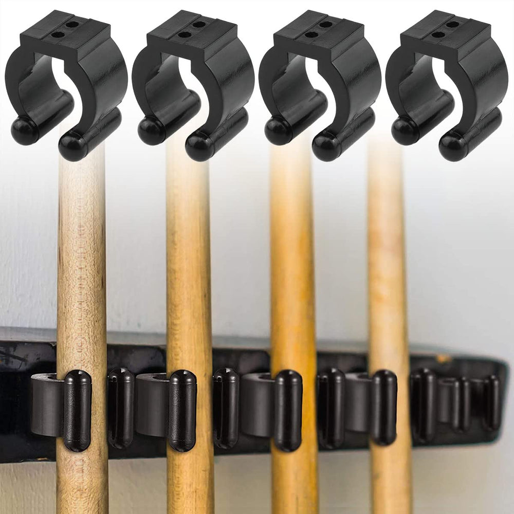 Versatile clip for fishing rods and billiard cues