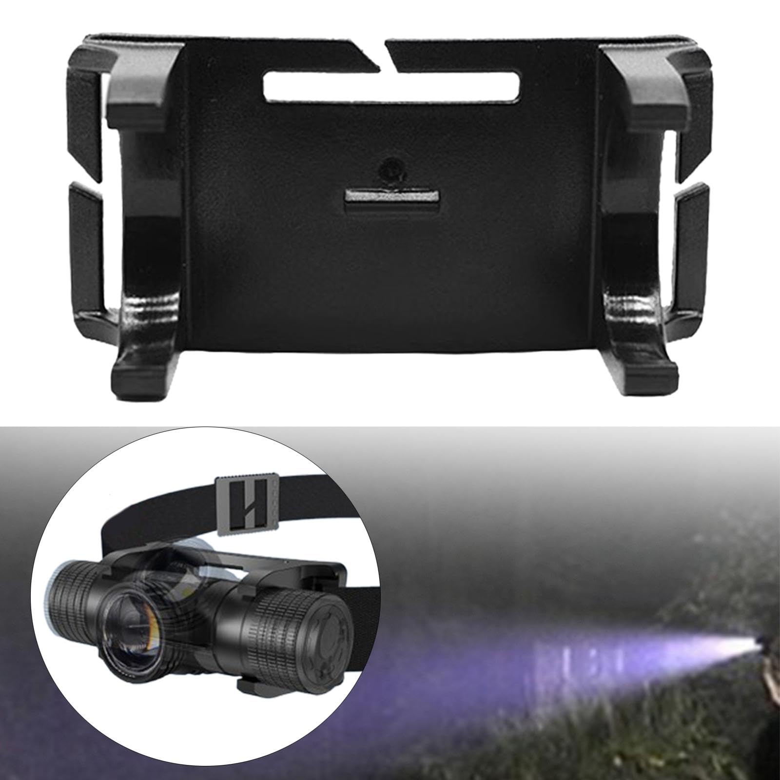 Aymzbd headlamp bracket provides stable support on uneven terrain.
