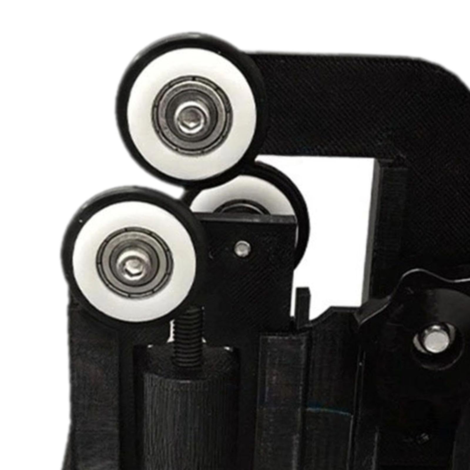 Aymzbd winding machine attachment stabilizes DIY rod building on a workbench.