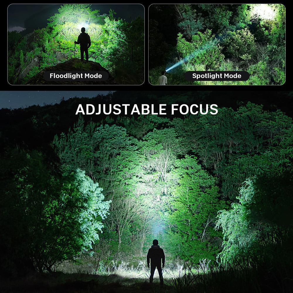 Azamine headlamp lightweight at 290g with adjustable headband for comfort.