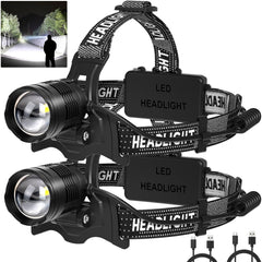 azamine LED headlamp 2pack for outdoor illumination and camping