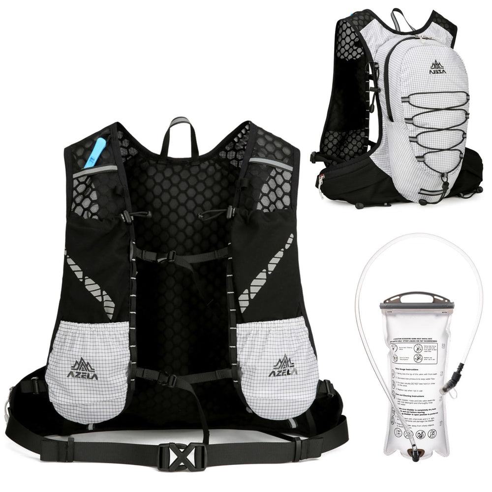 Azarxis hiking hydration pack front view showing ultralight 18L capacity for long days