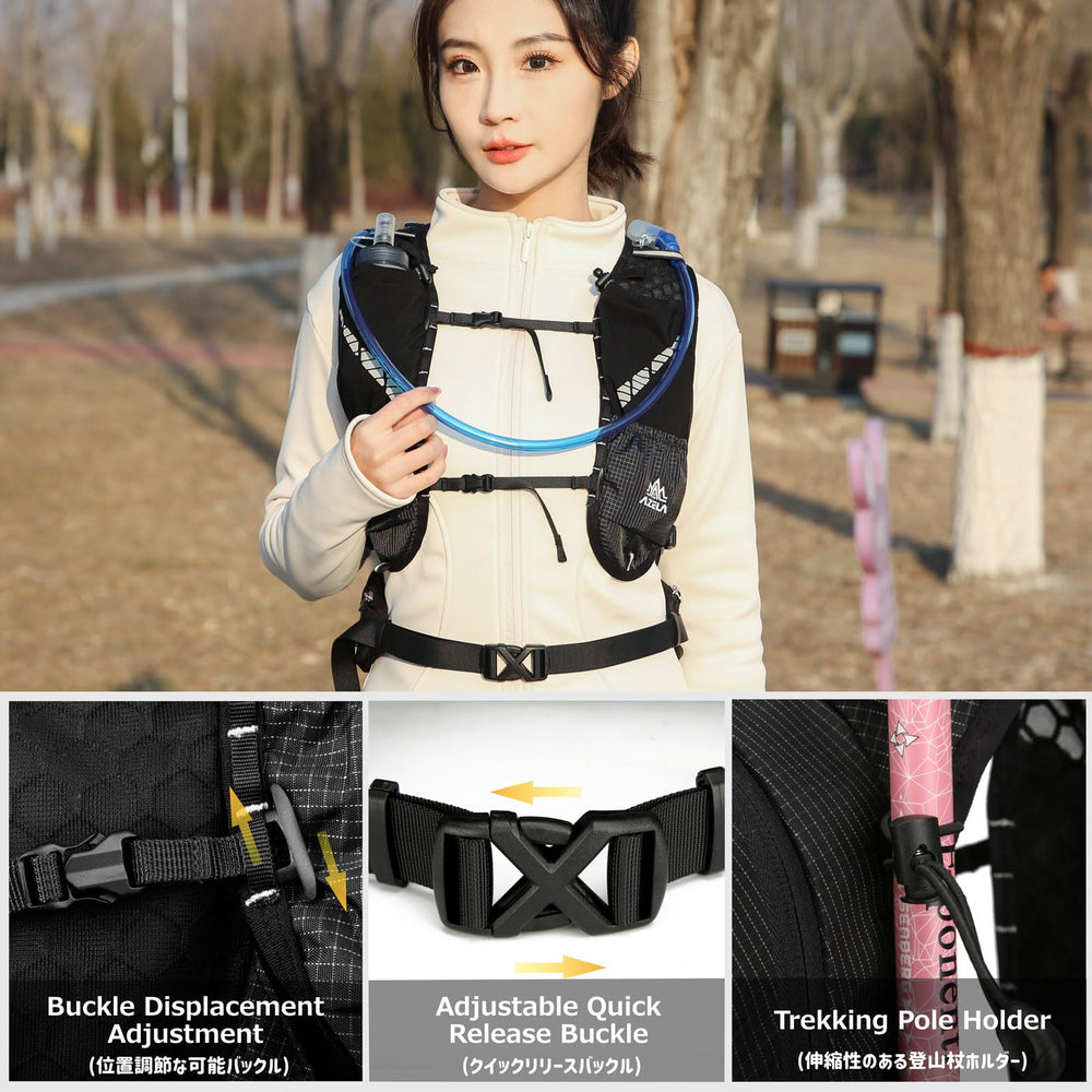 Azarxis reflective details boost night visibility for safer early morning runs