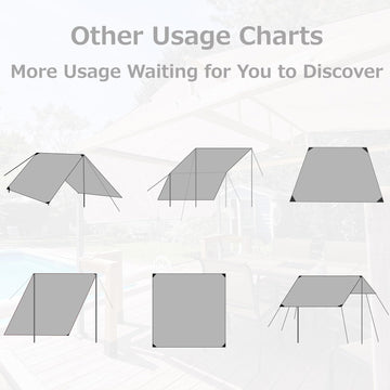 Azarxis tarp portable with zip bag highlights easy packing and transport