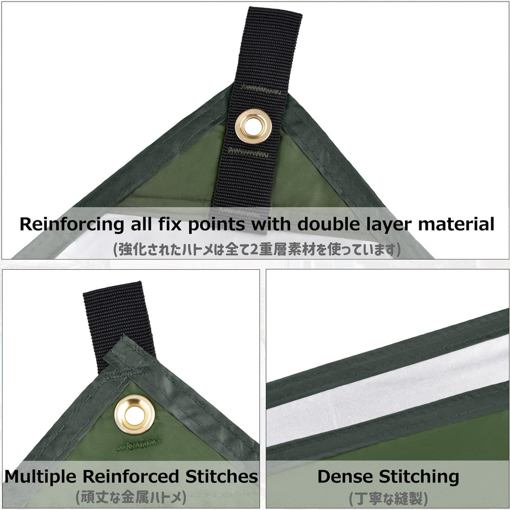 Azarxis Tent footprint ground sheet protects tent floors from dirt and rocks
