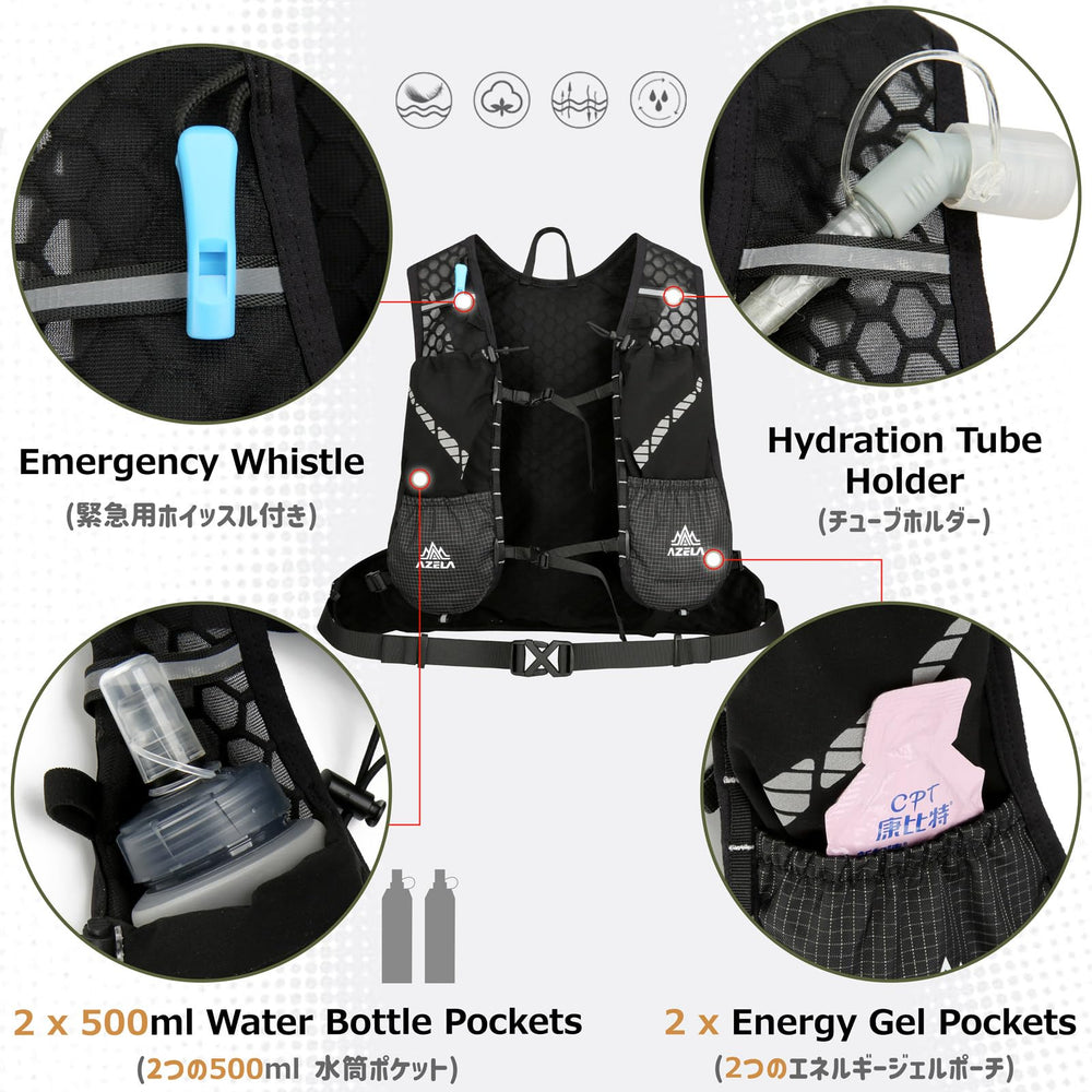 Azarxis water bladder 2L white for easy on the go hydration