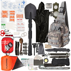 Azzcony emergency kit multifunction shovel enables quick shelter setup and digs during outdoor adventures.