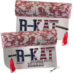 B-Kat Boards Freedom Red catfish planer side-view shows dual boards ready for trolling