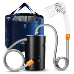 B.TAWD portable camping shower with USB charging for easy outdoor bathing