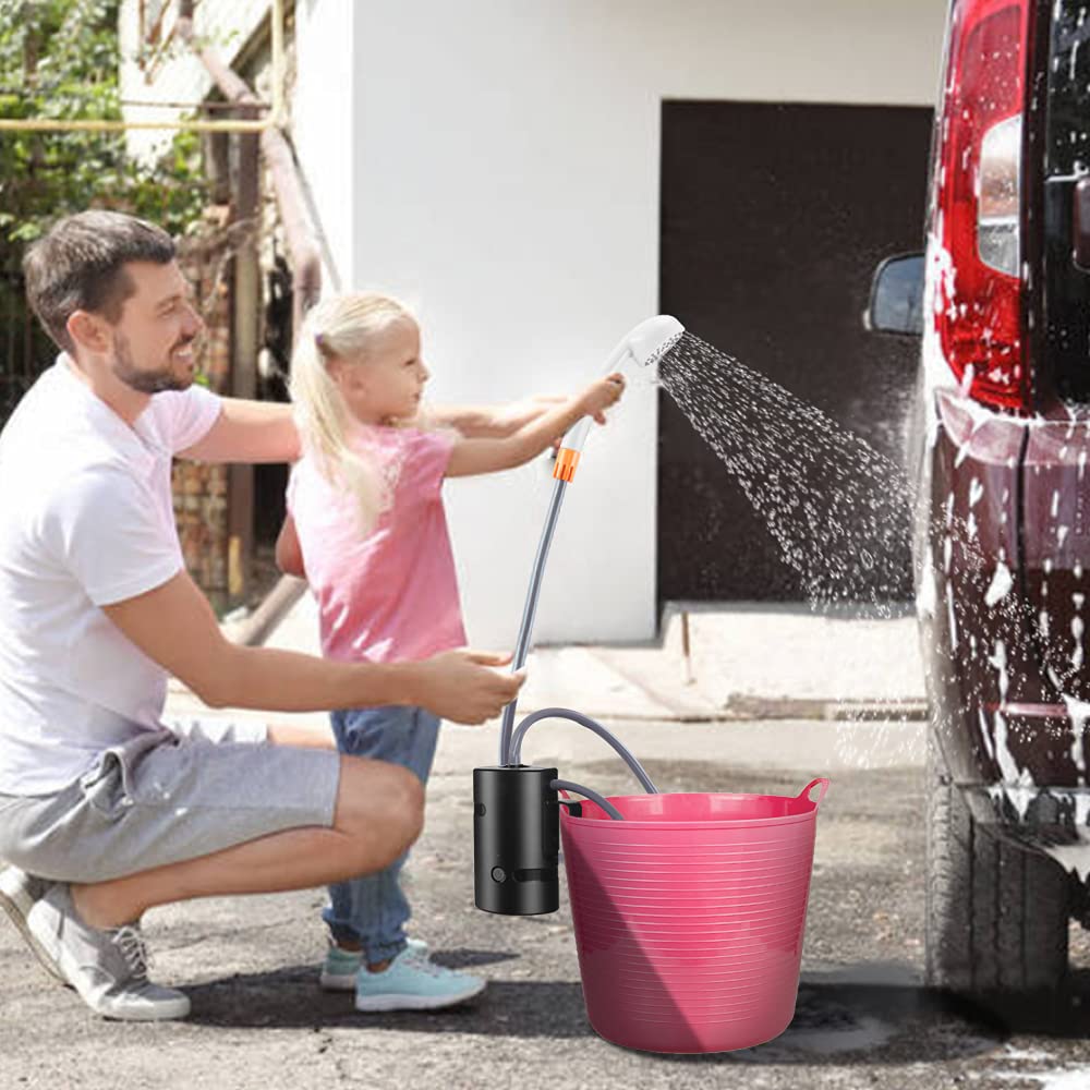 B.TAWD self-priming pump draws water to the showerhead