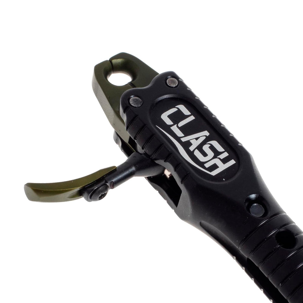 B3 Archery Clash fully radiused jaws reduce friction and protect strings.
