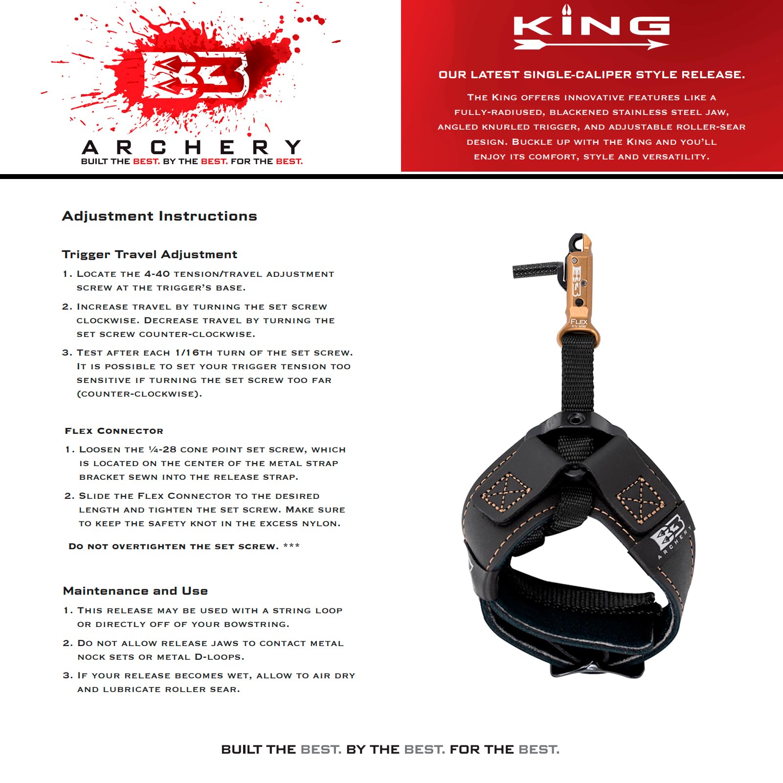 B3 Archery King Flex in-field use hunt scene demonstrates practical hunting setup.