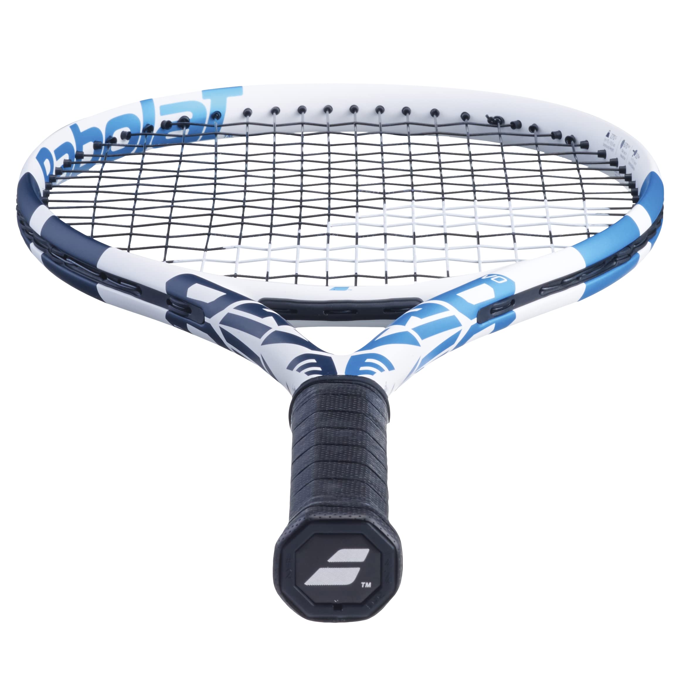 Babolat Evo Drive Women racket Elliptic Frame adds stability.