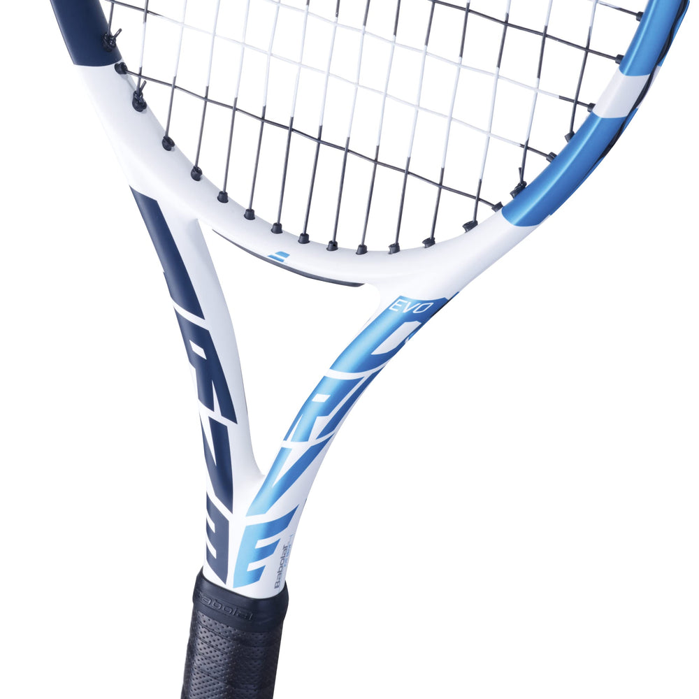 Babolat Evo Drive Women racket head-size 105 sq in improves forgiveness.