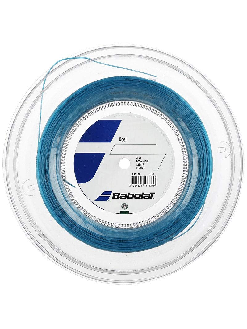 Babolat Xcel 17G blue reel tennis string delivers ultra comfort and durability