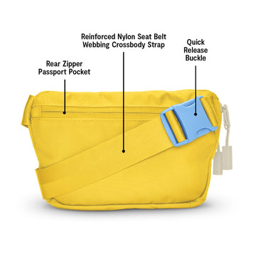 Baboon to the Moon fanny pack amber mini 1.5L carried across the body for everyday trips
