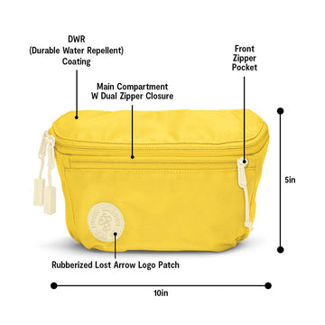 Baboon to the Moon fanny pack water-repellent Stardust lining protects essentials in light rain