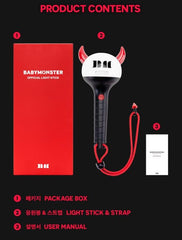 Baby Monster light stick unboxed, confirming authentic packaging.