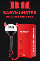 Baby Monster light stick with strap ready for hands-free performance.