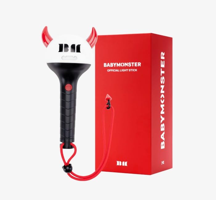 Baby Monster official light stick front view for concert fans.