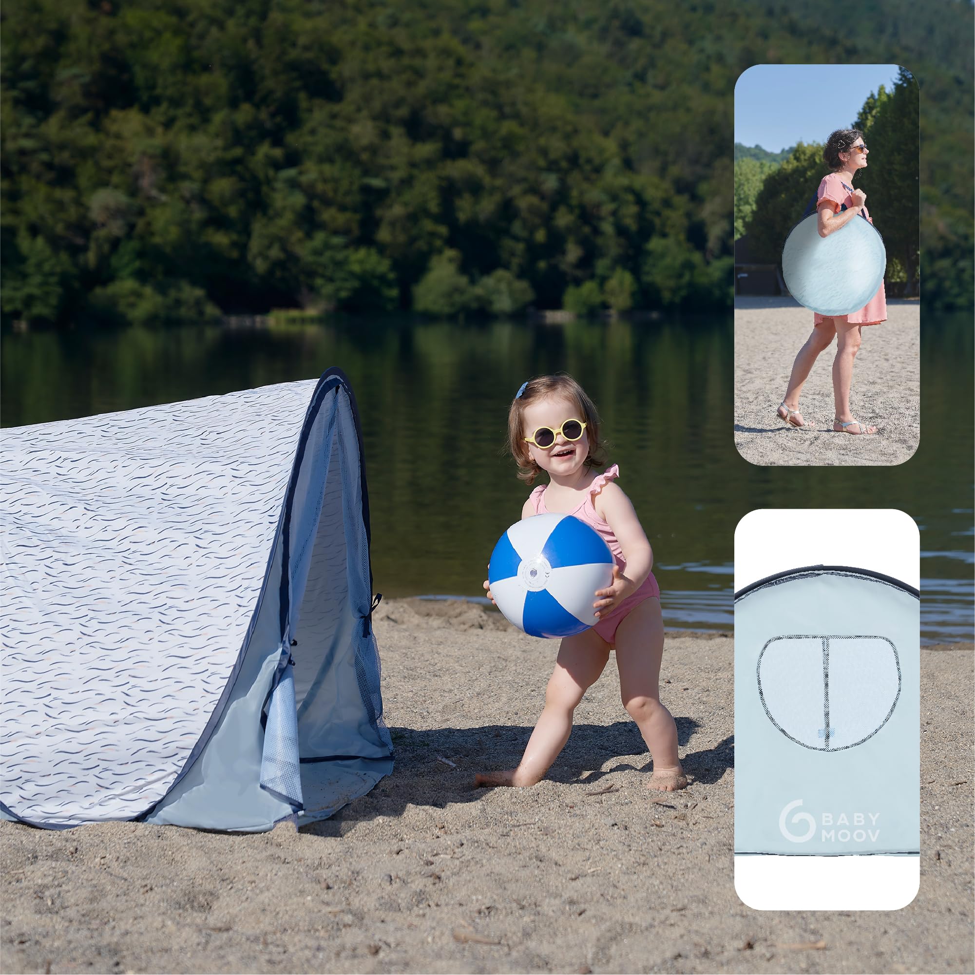 Ventilation mesh from Babymoov keeps air flowing and bugs out