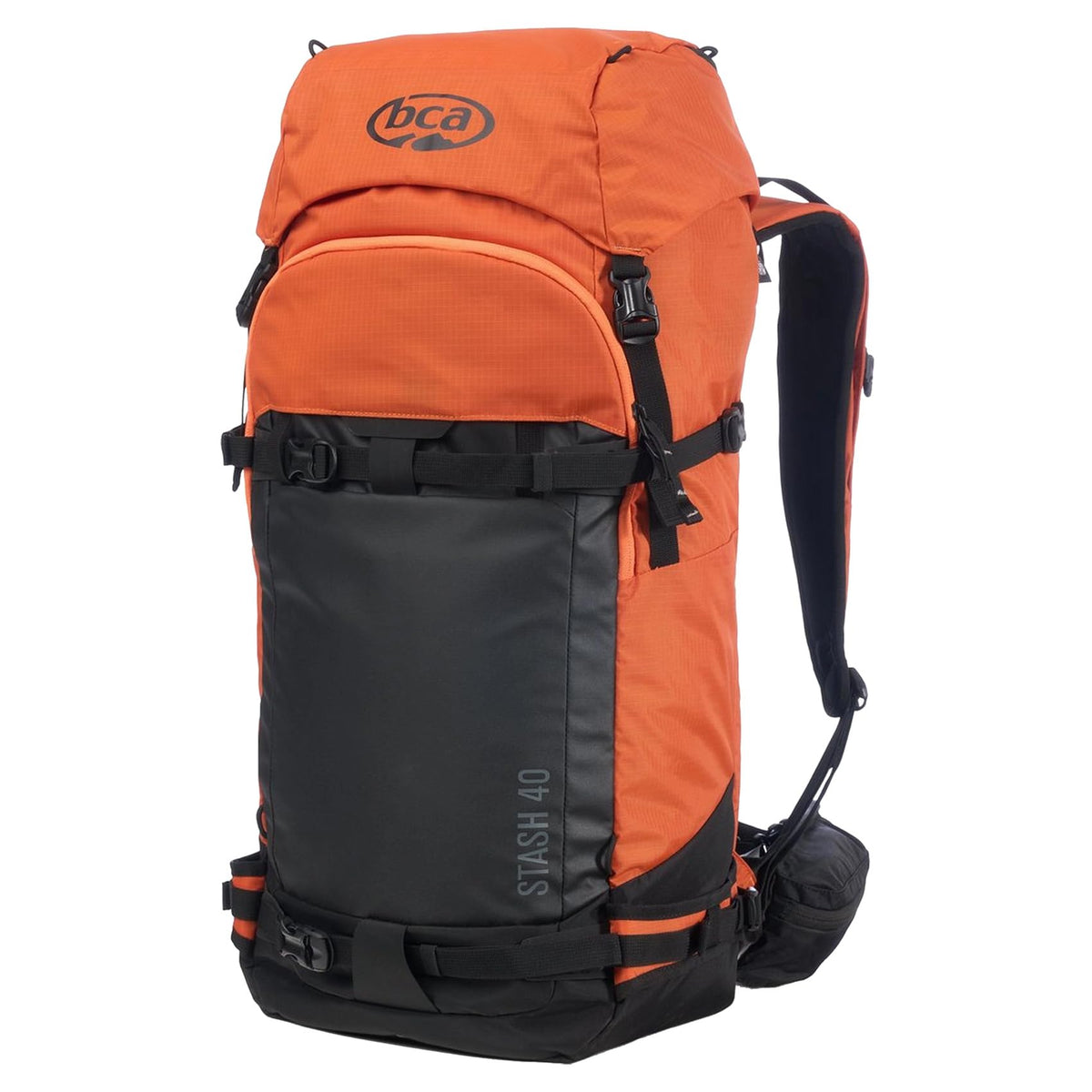 Backcountry Access Stash 40 orange front view for high visibility