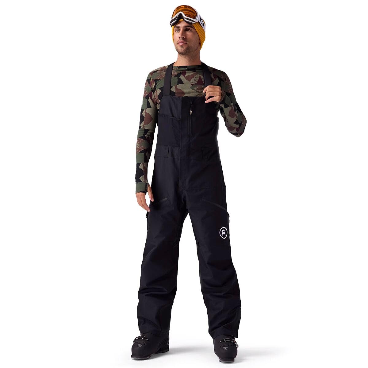 Backcountry Cottonwoods GORE-TEX Shell Bib Pant front view for powder days and protection