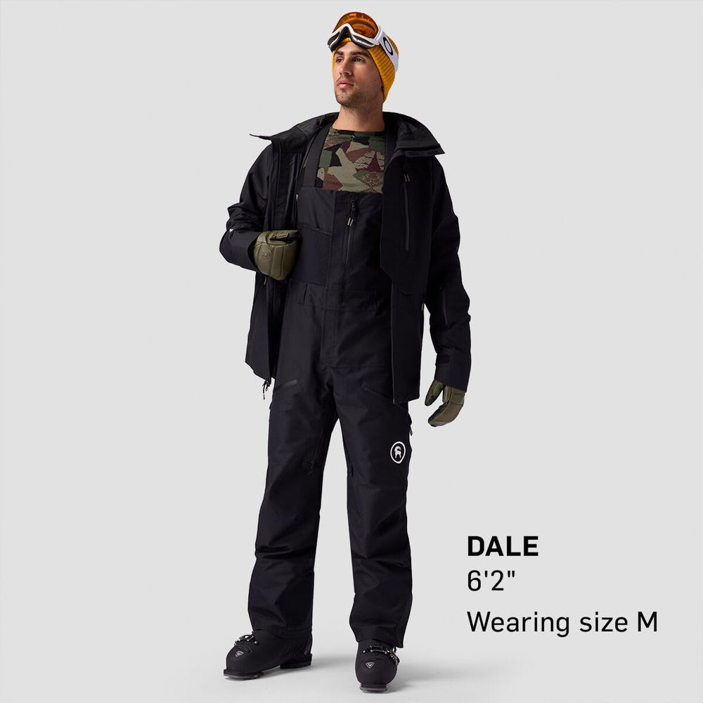 Backcountry Cottonwoods GORE-TEX Shell Bib Pant inseam detail highlighting mobility