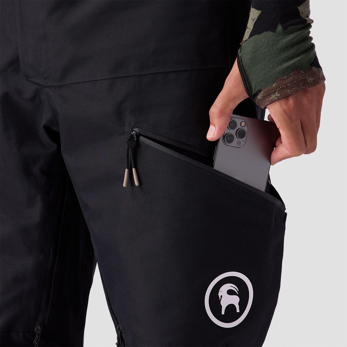 Backcountry Cottonwoods GORE-TEX Shell Bib Pant side vents for quick cooldowns