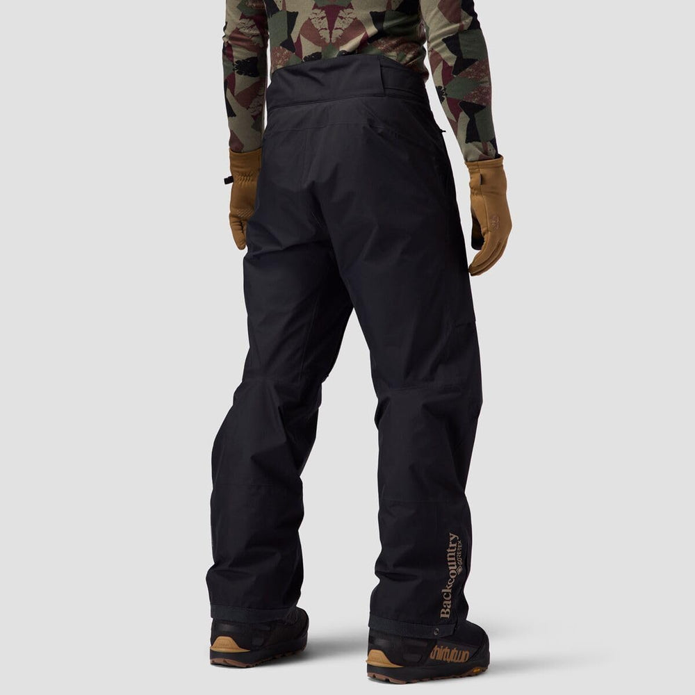 Backcountry CrestCarver pant back view highlighting durable Kevlar-inspired hems.