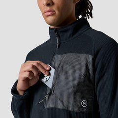 Backcountry Wander Sweater Fleece texture highlighting recycled fleece for moisture management.