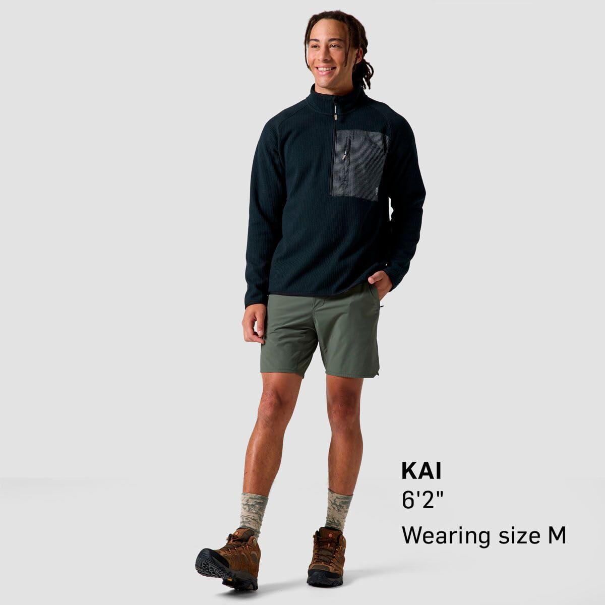 Backcountry Wander Sweater Fleece urban style wear for city and trail adventures.