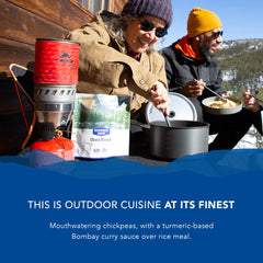 Backpacker's Pantry freeze-dried chickpeas for chana masala, light weight essentials.
