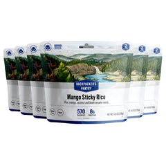 Backpacker's Pantry Mango Sticky Rice pack ready for on-the-go dessert on trails.