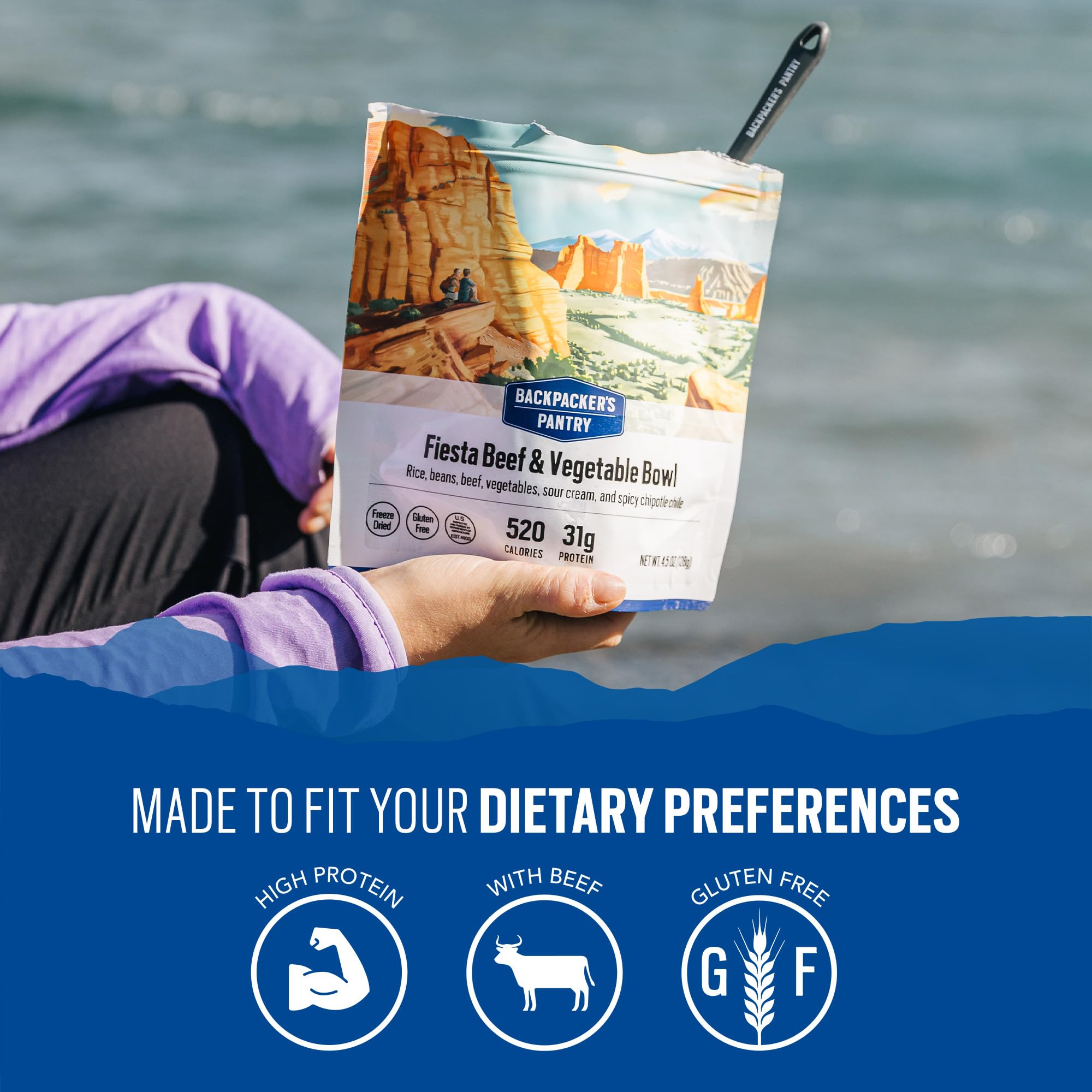 Trail-ready dinner from Backpacker's Pantry for hikers