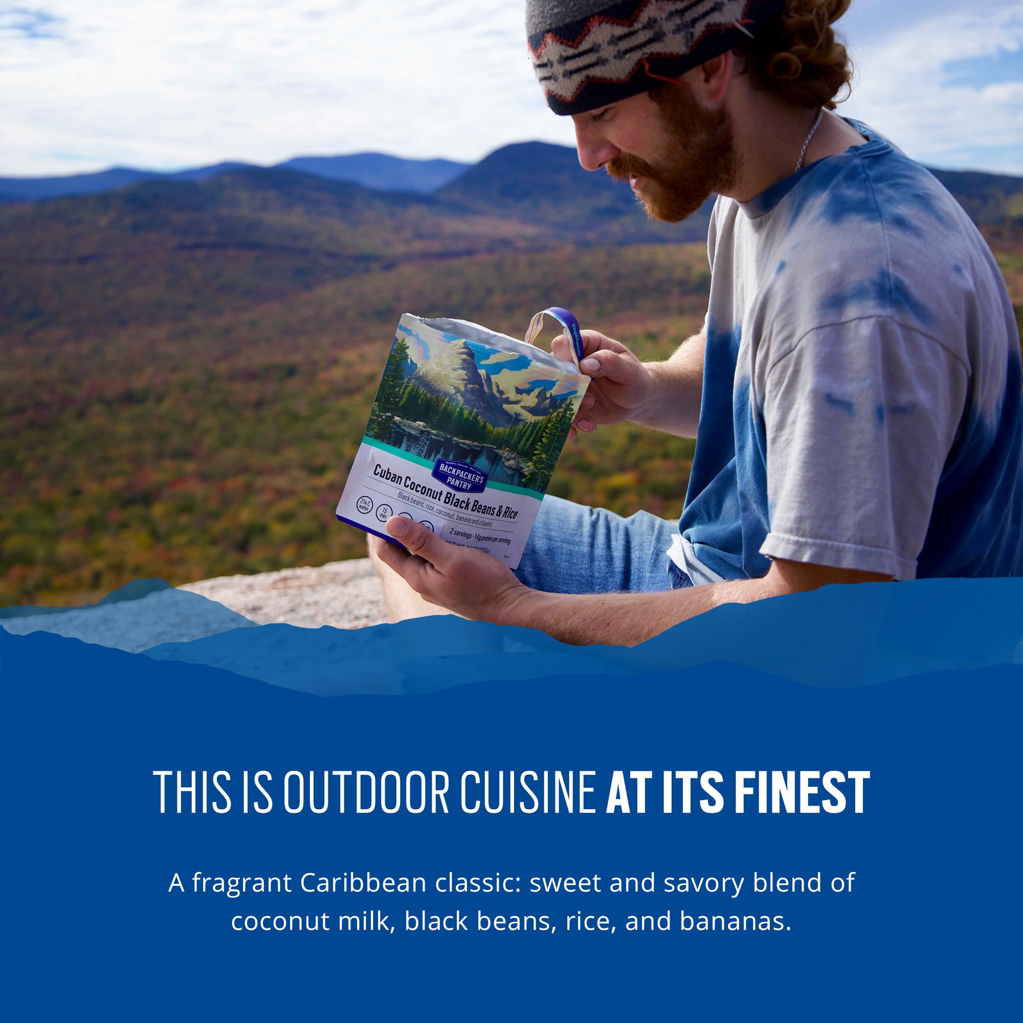 Backpacker's Pantry vegan gluten-free badge on packaging for plant-based travelers