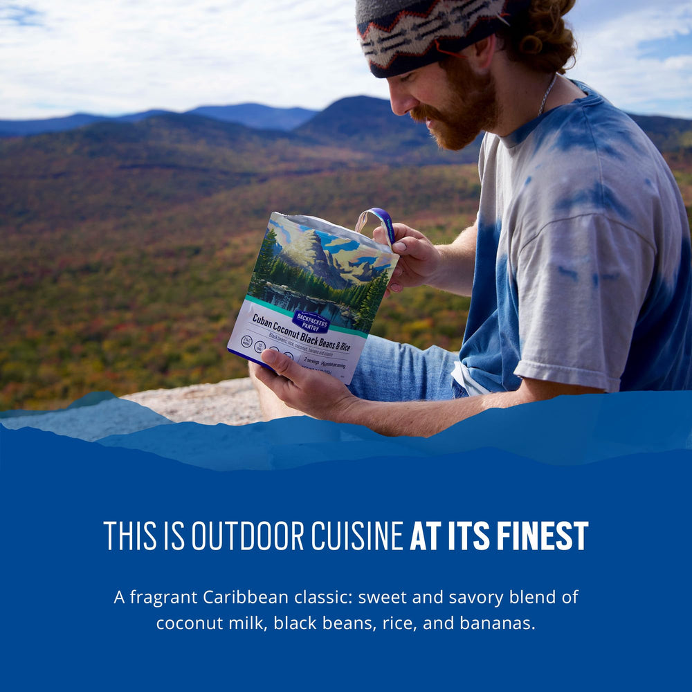 Backpacker's Pantry vegan gluten-free badge on packaging for plant-based travelers