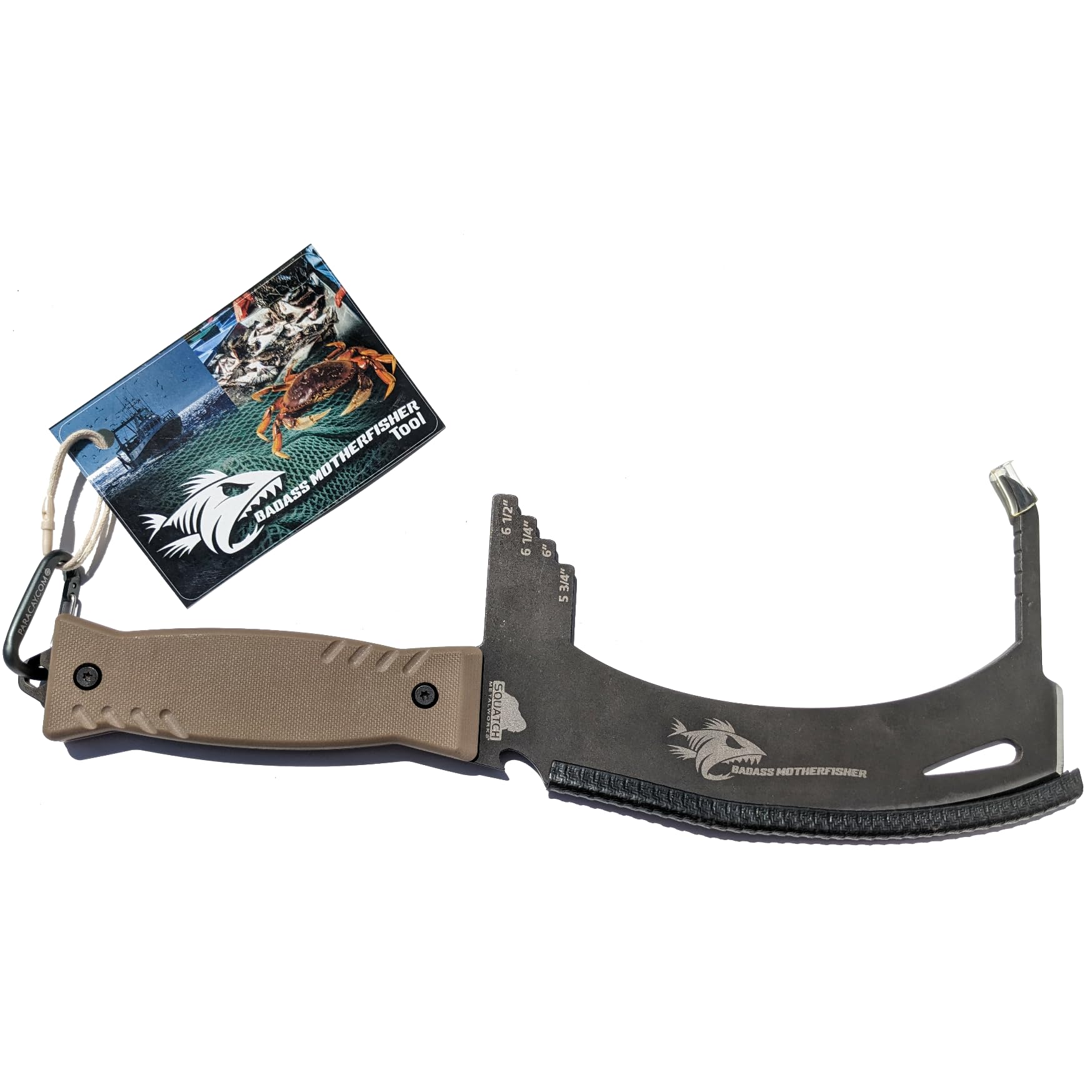 Crab gauge featuring fish pick accessory