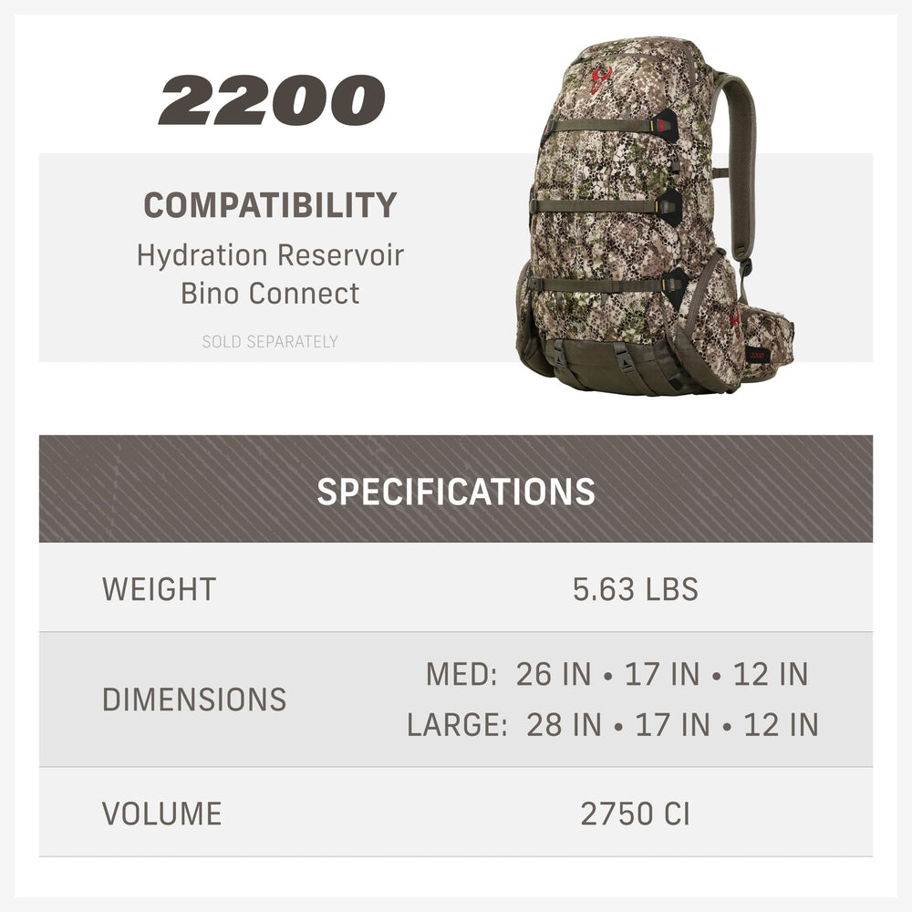 Badlands 2200 2l hydration reservoir compatibility keeps hydration within reach.