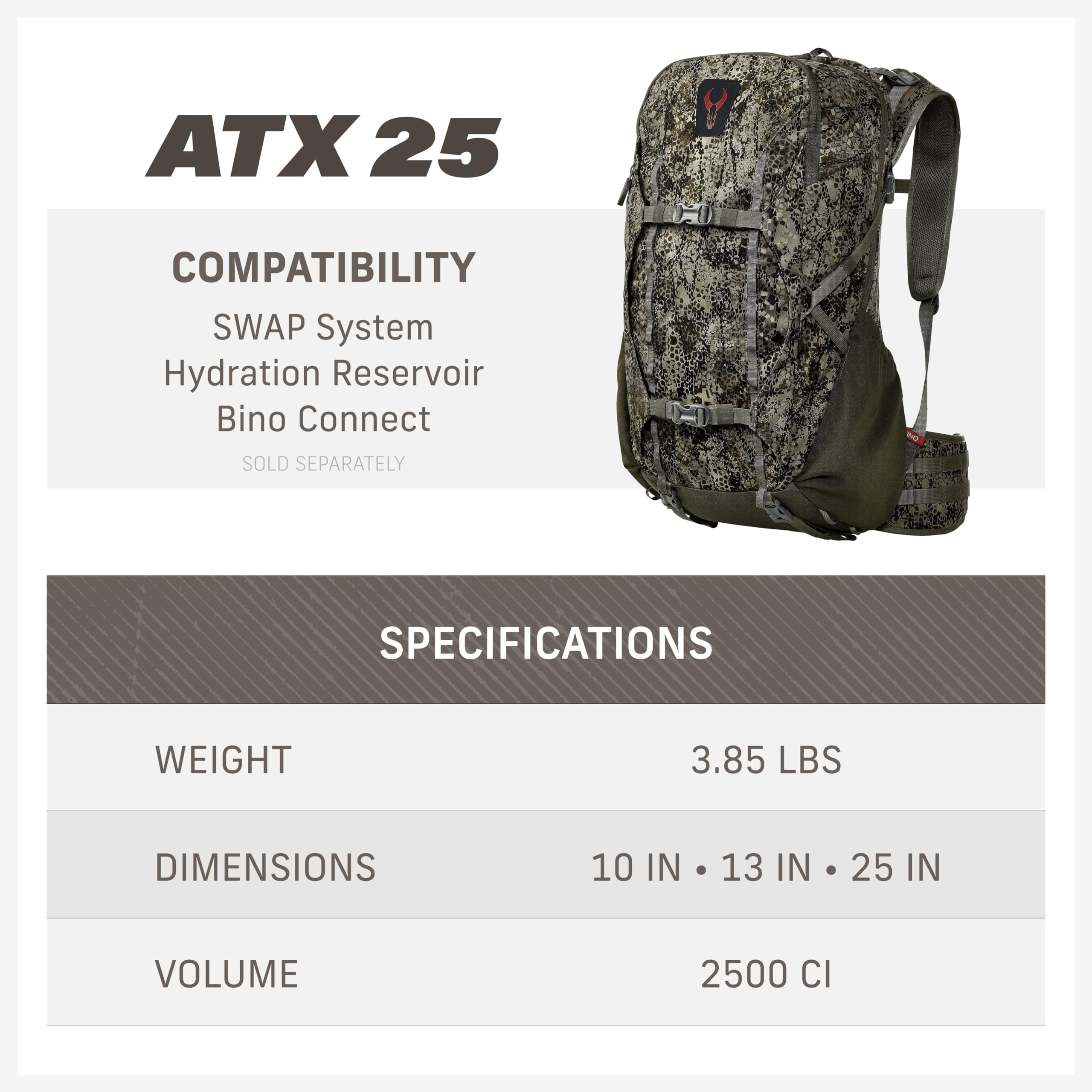 Badlands ATX 25 Mud color ready for rugged terrain