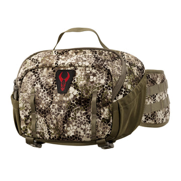 Badlands ATX Fanny Pack front view showing compact design and quick-access pockets