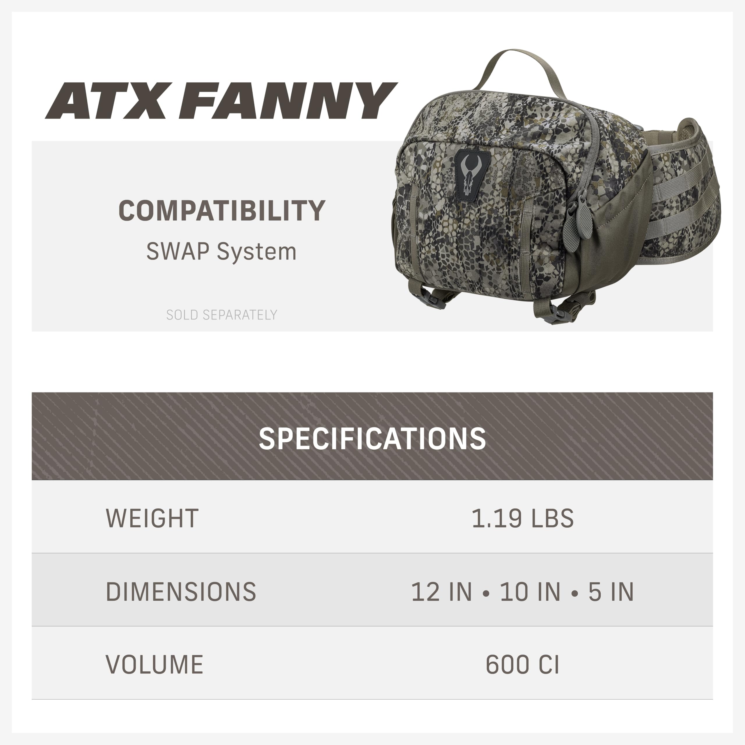 Badlands ATX Fanny Pack lifetime warranty tag indicating coverage